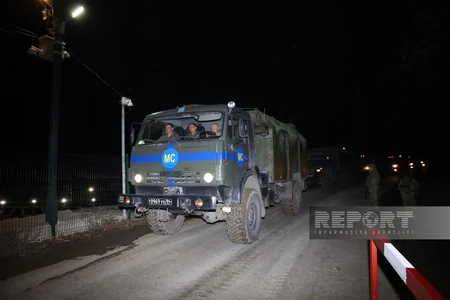 Conditions for passage of 25 peacekeepers' vehicles created on Khankandi-Lachin road