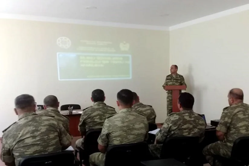 Hərbi qulluqçuların psixoloji sahədə maarifləndirilməsi tədbirləri keçirilib