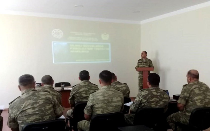 Hərbi qulluqçuların psixoloji sahədə maarifləndirilməsi tədbirləri keçirilib