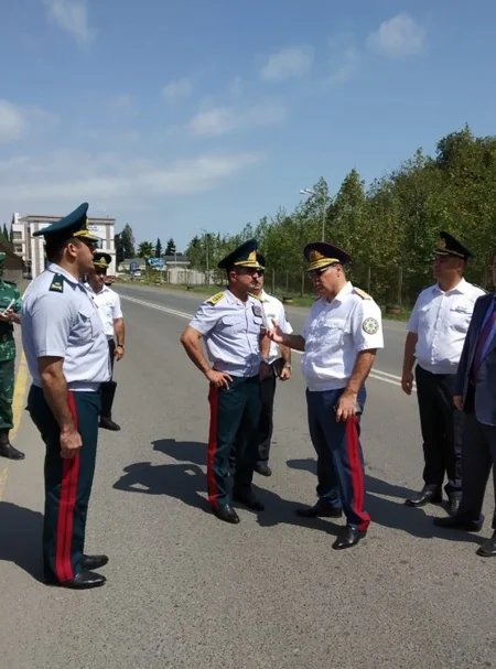 Generallar Astara dövlət sərhədindən buraxılış məntəqəsini yoxlayıblar