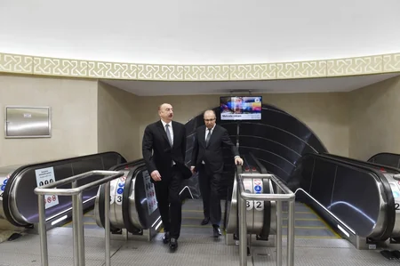 Metronun “Sahil” stansiyası istifadəyə verilib