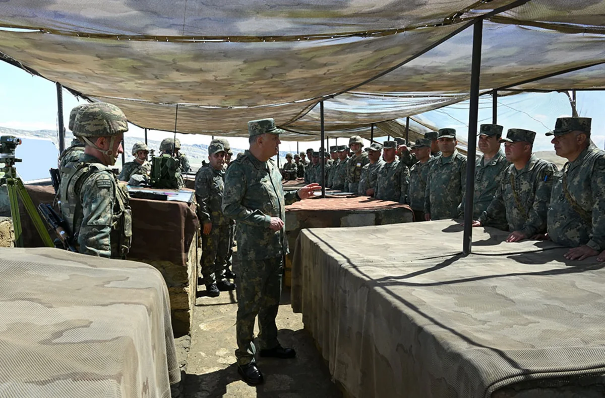 Baş Qərargah rəisi artilleriya bölmələrinin taktiki təlimini izləyib