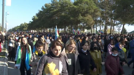 Neftçalada Zəfər yürüşü keçirilib