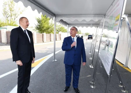 Prezident İlham Əliyev Qəbələdə avtomobil yolunun açılışında iştirak edib - YENİLƏNİB