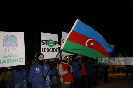 Акция на дороге Ханкенди-Лачын продолжается, протестующие требуют положить конец экотеррору