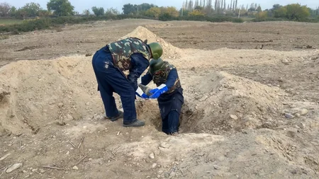 Ermənilərin ərazilərimizə atdıqları fosforlu top mərmiləri, raket zərərsizləşdirildi