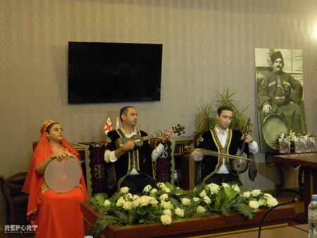 Tbilisidə Bülbülcan haqqında gürcü dilində nəşr olunmuş kitabın təqdimatı keçirilib - FOTO