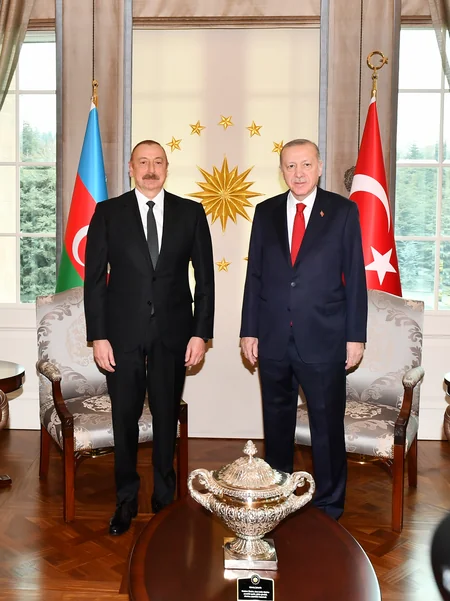 Ankarada Azərbaycan və Türkiyə prezidentləri arasında görüş keçirilib