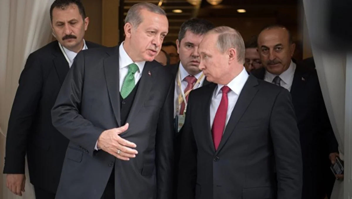 Pekində Putin və Ərdoğan arasında qısa söhbət olub