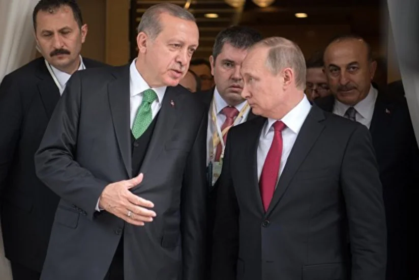 Путин в Пекине кратко переговорил с президентом Турции Эрдоганом