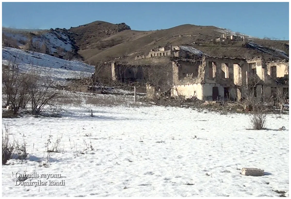 Footage from Damirchilar village of Gubadli region