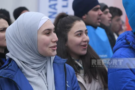 Акция протеста на дороге Ханкенди-Лачын продолжается