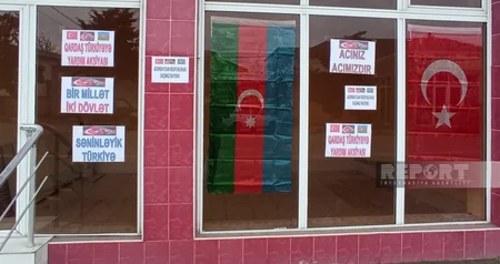 Azərbaycanın şimal bölgəsində Türkiyə üçün yardım toplanır