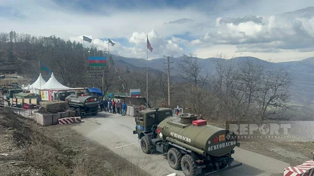 По дороге Ханкенди-Лачын беспрепятственно проехали 83 автомобиля миротворцев