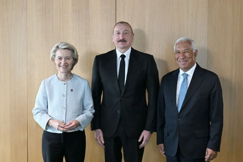Ильхам Алиев встретился в Тиране с президентами Совета ЕС и Еврокомиссии