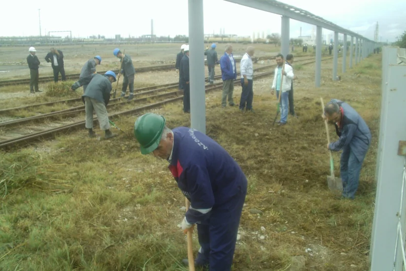 “Azərikimya”nın struktur bölmələrində ilin ilk payız iməcliyi keçirilib