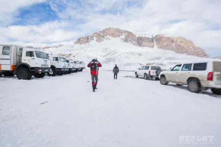 Alpinistlərin itkin düşdüyü dağlardan - FOTOREPORTAJ