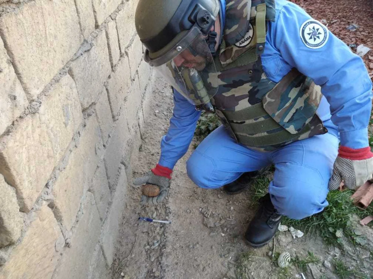 Abşeronda əl qumbarası aşkarlandı