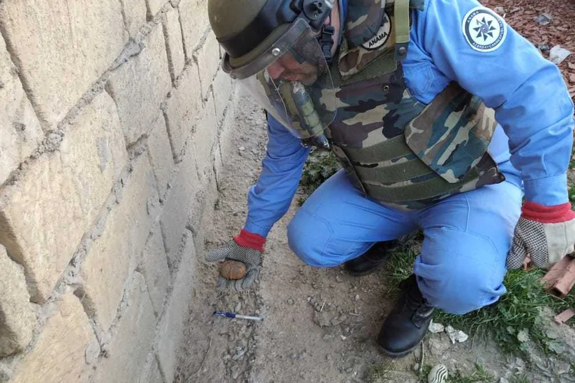 Abşeronda əl qumbarası aşkarlandı