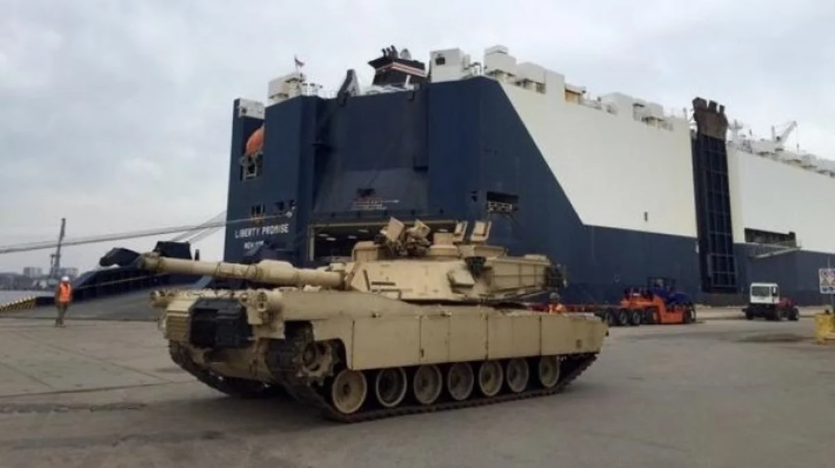 Amerika tankları təlimlərdə iştirak etmək üçün Gürcüstana gətirilib