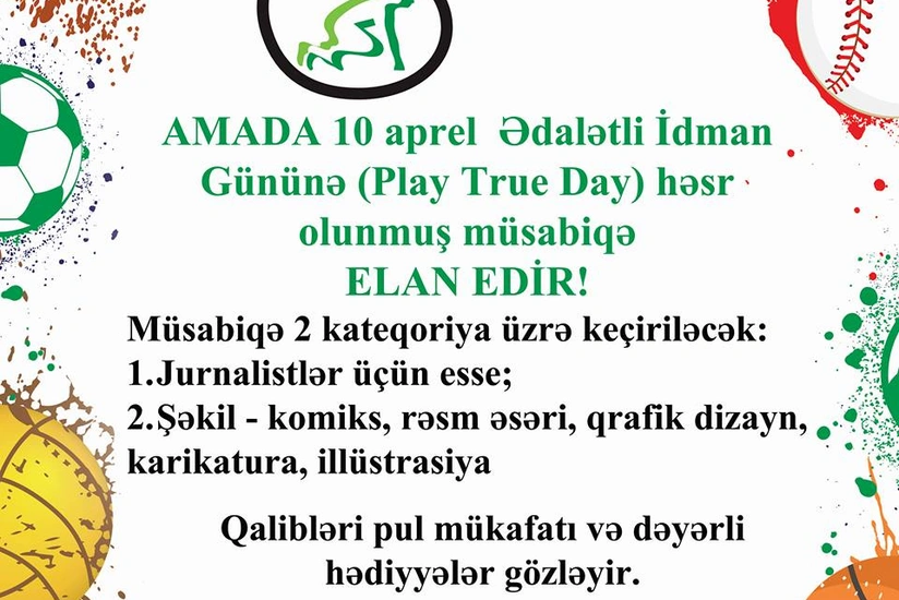 AMADA jurnalistlər arasında müsabiqə elan edib