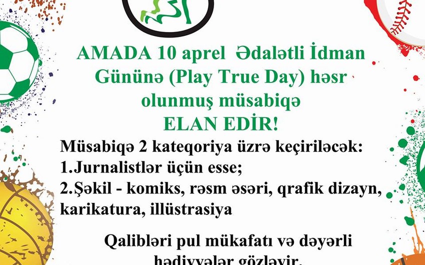 AMADA jurnalistlər arasında müsabiqə elan edib