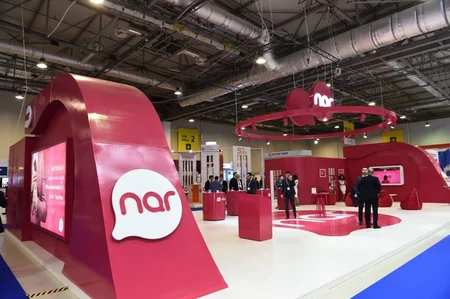 President Ilham Aliyev views Bakutel 2018 exhibition