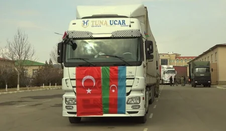 Bu gün Naxçıvandan Türkiyəyə 11 TIR yardım yola salınıb - YENİLƏNİB
