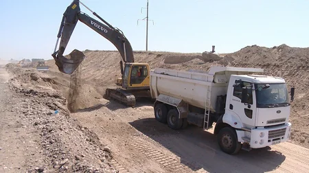 Bəhrəmtəpə-Mincivan yolu yenidən qurulur - VİDEO