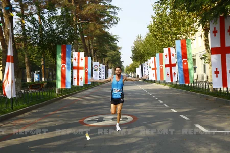 Tbilisi-Rustavi marathon dedicated to Independence Day of Azerbaijan ends