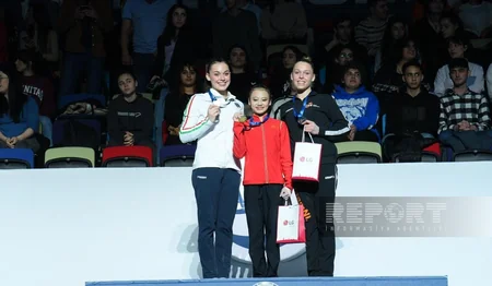 İdman gimnastikası üzrə Dünya Kubokunun qalibləri mükafatlandırılıb