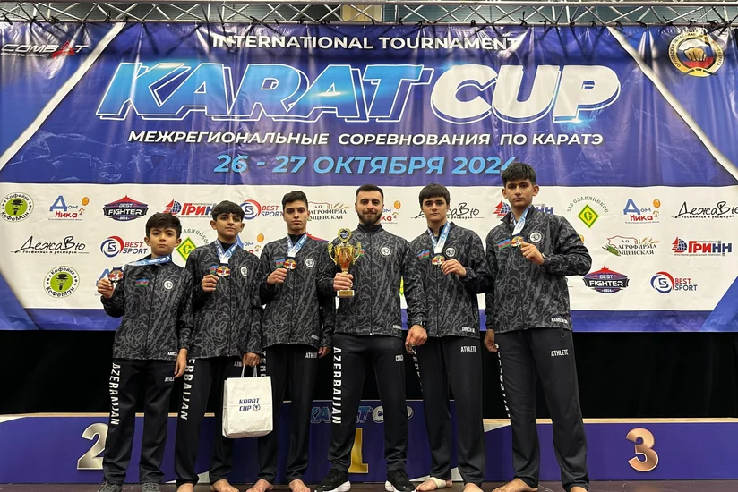 Azərbaycan karateçiləri Rusiyada 5 medal qazanıblar