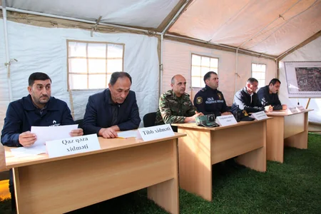Bərdədə mülki müdafiə təlimi keçirilib