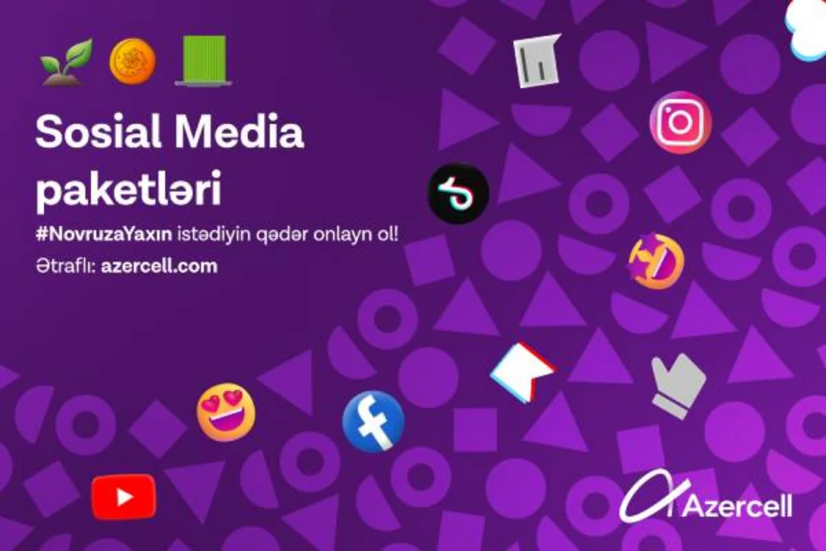 ​​​​​​​Novruz ərəfəsində sosial şəbəkələrdə Azercelllə daha aktiv ol!