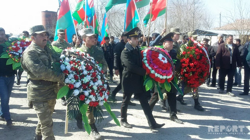 Şəhid Zülfü Qədimov dəfn edilib - FOTO