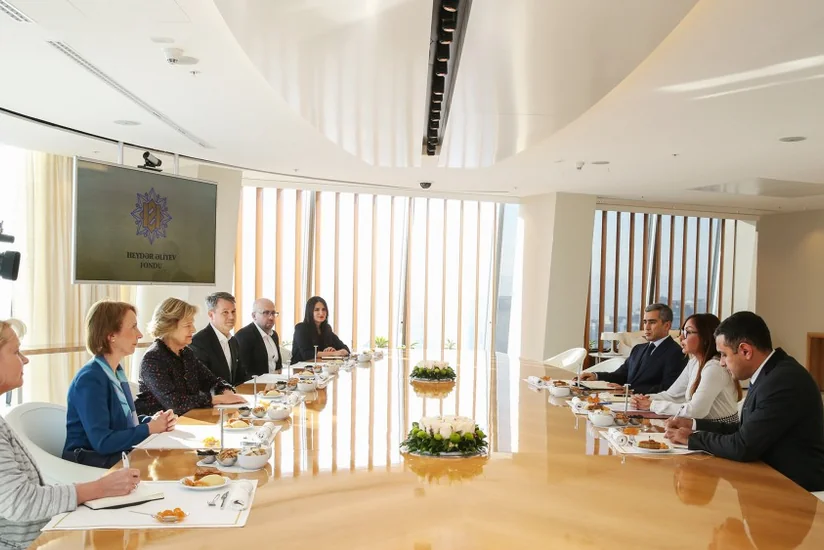 Mehriban Əliyeva Böyük Britaniya baş nazirinin Azərbaycan üzrə ticarət elçisi ilə görüşüb