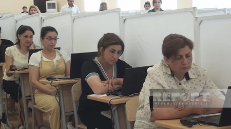 Bərdə və Ağcabədidə təhsilverənlərin sertifikatlaşdırılması üçün imtahan keçirilib