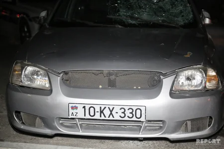 Babək prospektində taksi piyadanı vurub - FOTO - VİDEO - YENİLƏNİB