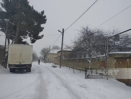 Salyanda qar elektrik təsərrüfatında fəsadlar törədib, 20-yə yaxın kənd işıqsız qalıb