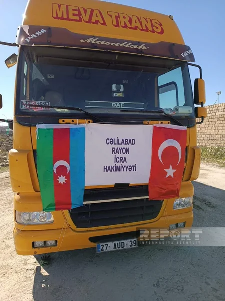 Cəlilabadda Türkiyə üçün yardımlar davam edir 