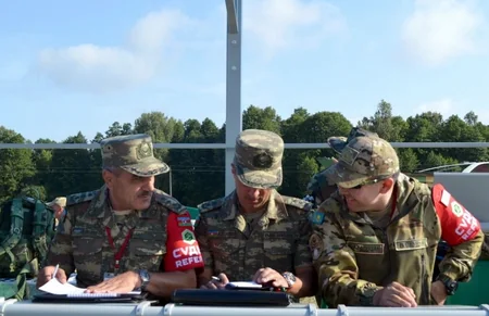 Азербайджанские военнослужащие участвуют в Снайперском рубеже в Беларуси - ФОТО