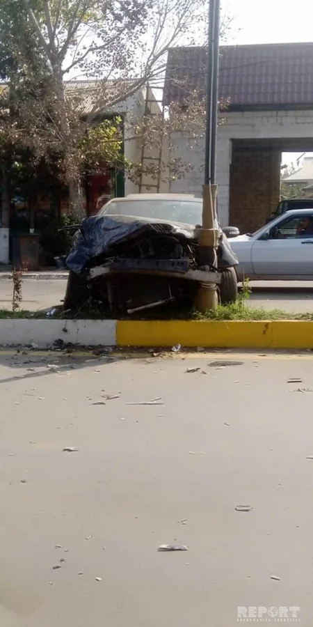 Beyləqanda yol qəzası zamanı avtomobillərdən biri su kanalına düşüb - FOTO - VİDEO - YENİLƏNİB