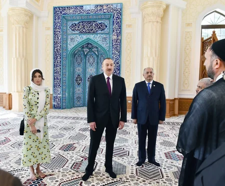 Prezident İlham Əliyev Hacı Cavad məscidinin yeni binasının açılışında iştirak edib - YENİLƏNİB