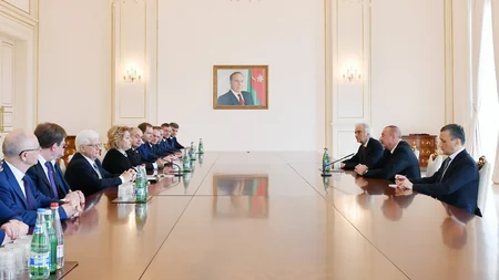 Президент Ильхам Алиев принял председателя Совета Федерации Федерального Собрания РФ