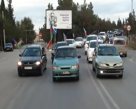Şuşanın azad edilməsi xəbəri Kürdəmirdə böyük sevinc hissi ilə qarşılanıb