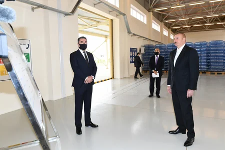 Prezident Hacıqabul Sənaye Məhəlləsinin açılışında iştirak edib - YENİLƏNİB