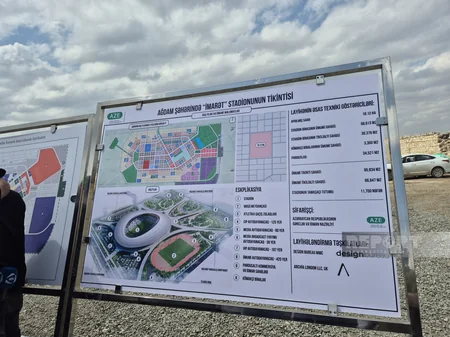 Qarabağ klubunun üzvləri İmarət Kompleksində gedən işlərlə tanış olublar