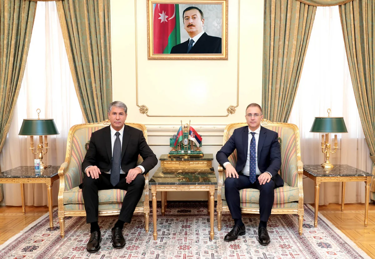 Vilayət Eyvazov serbiyalı həmkarı ilə görüşdü