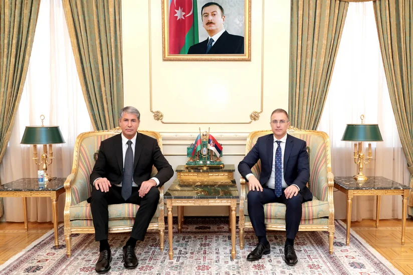 Vilayət Eyvazov serbiyalı həmkarı ilə görüşdü