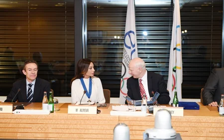 First Lady of Azerbaijan Mehriban Aliyeva awarded EOC Order of Merit